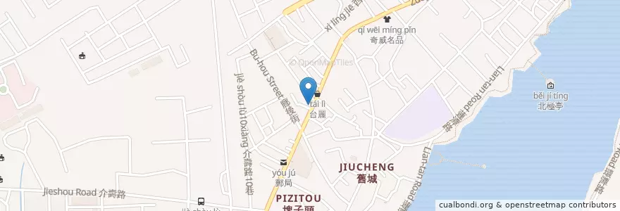 Mapa de ubicacion de 源銀麵食店 en Taiwan, Kaohsiung, 左營區.