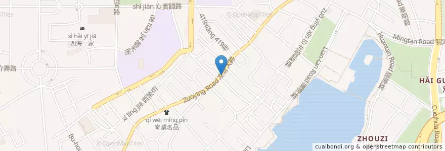 Mapa de ubicacion de 正元堂中藥 en تایوان, کائوهسیونگ, 左營區.