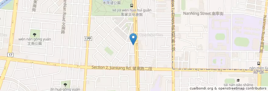 Mapa de ubicacion de 下林米糕 en 臺灣, 臺南市, 南區.