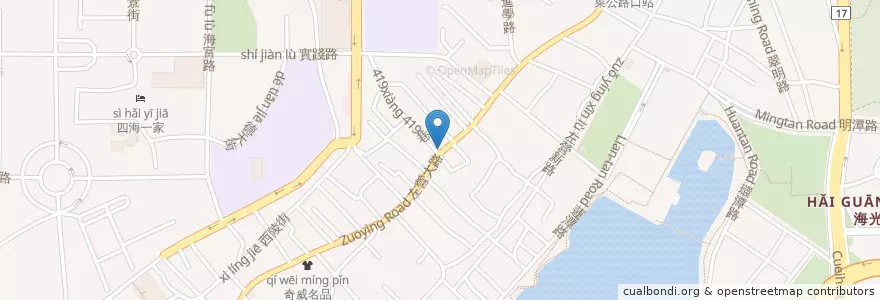 Mapa de ubicacion de 林德造牙醫診所 en 타이완, 가오슝시, 쭤잉구.