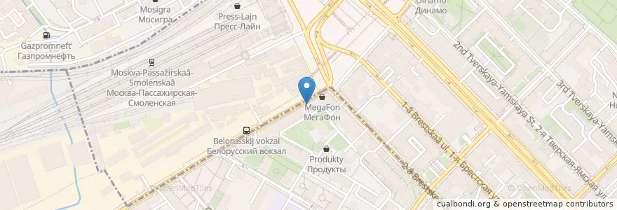 Mapa de ubicacion de Бургер Кинг en Rusland, Centraal Federaal District, Moskou, Центральный Административный Округ, Тверской Район.