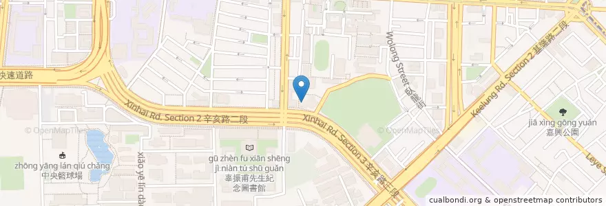 Mapa de ubicacion de 道藩分館 en 臺灣, 新北市, 臺北市, 大安區.