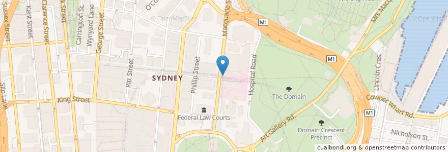 Mapa de ubicacion de Porcellino en Australie, Nouvelle Galles Du Sud, Council Of The City Of Sydney, Sydney.