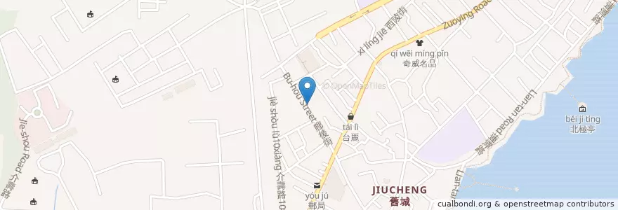 Mapa de ubicacion de 建誠中醫診所 en 台湾, 高雄市, 左営区.