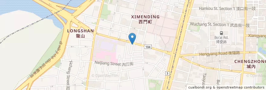 Mapa de ubicacion de 燒肉教室 en Taiwan, New Taipei, Taipei, Wanhua District.
