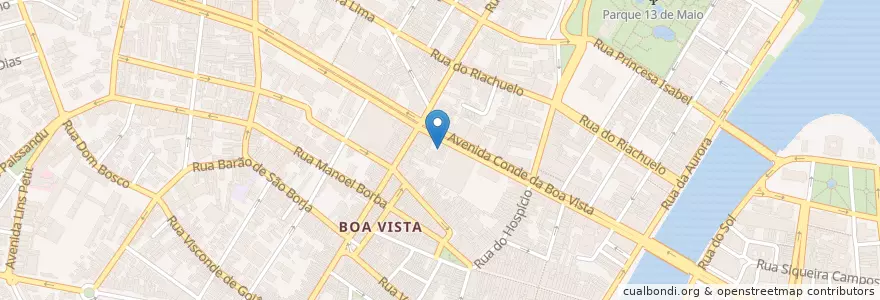 Mapa de ubicacion de Igreja Presbiteriana da Boa Vista en Brazil, Severovýchodní Region, Pernambuco, Região Geográgica Imediata Do Recife, Região Geográfica Intermediária Do Recife, Região Metropolitana Do Recife, Recife.