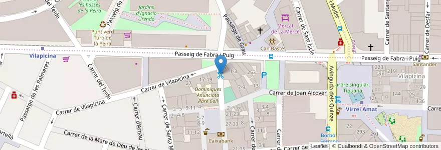 Mapa de ubicacion de 292 - Amilcar 1 en Sepanyol, Catalunya, Barcelona, Barcelonès, Barcelona.