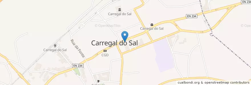 Mapa de ubicacion de Cafeteria en البرتغال, فيسيو, الوسطى, فيسيو داو لافويش, Carregal Do Sal, Carregal Do Sal.