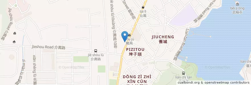 Mapa de ubicacion de 康是美 en Tayvan, Kaohsiung, 左營區.