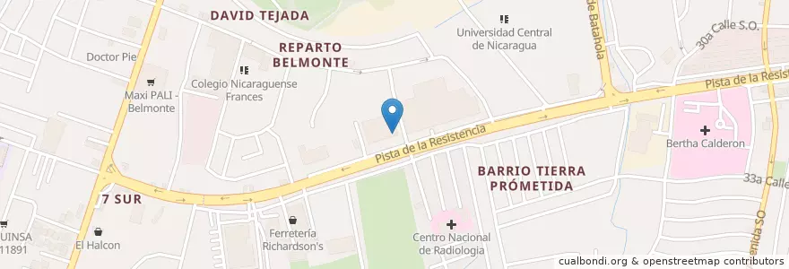 Mapa de ubicacion de BANPRO - Nejapa en 니카라과, Departamento De Managua, Managua (Municipio).