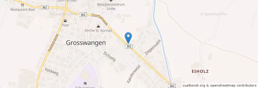 Mapa de ubicacion de Frank Bieringer en Schweiz/Suisse/Svizzera/Svizra, Luzern, Grosswangen.