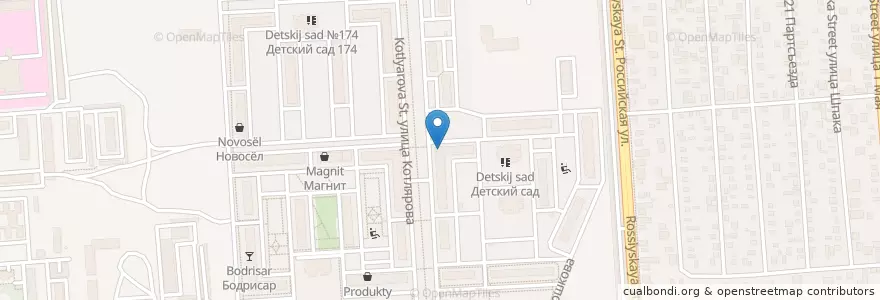 Mapa de ubicacion de Апрель en Rusya Federasyonu, Южный Федеральный Округ, Krasnodar Krayı, Городской Округ Краснодар.