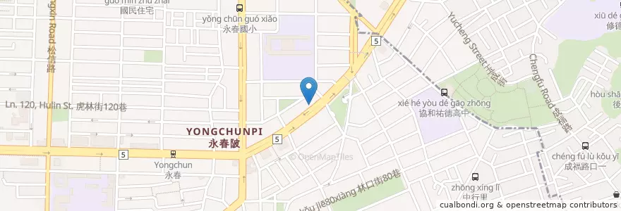 Mapa de ubicacion de 甘露水雅集 en 台湾, 新北市, 台北市, 信義区.