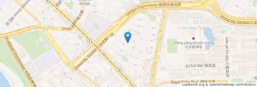 Mapa de ubicacion de 素德蔬食 en 台湾, 新北市, 台北市.