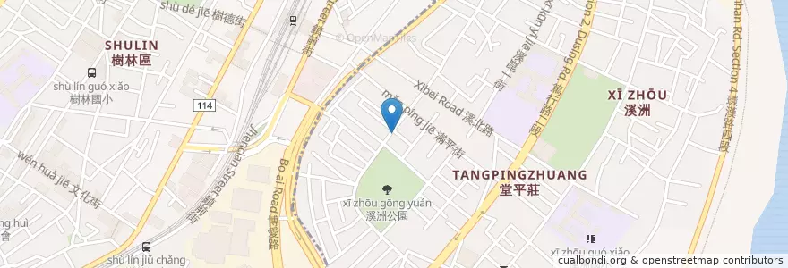 Mapa de ubicacion de 晶禾樂蔬食坊 en Taiwan, 新北市, 樹林區.