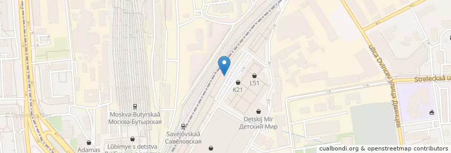 Mapa de ubicacion de Subway en 俄罗斯/俄羅斯, Центральный Федеральный Округ, Москва, Северо-Восточный Административный Округ, Бутырский Район.