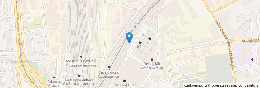 Mapa de ubicacion de Сбарро en Rusia, Distrito Federal Central, Москва, Северо-Восточный Административный Округ, Бутырский Район.