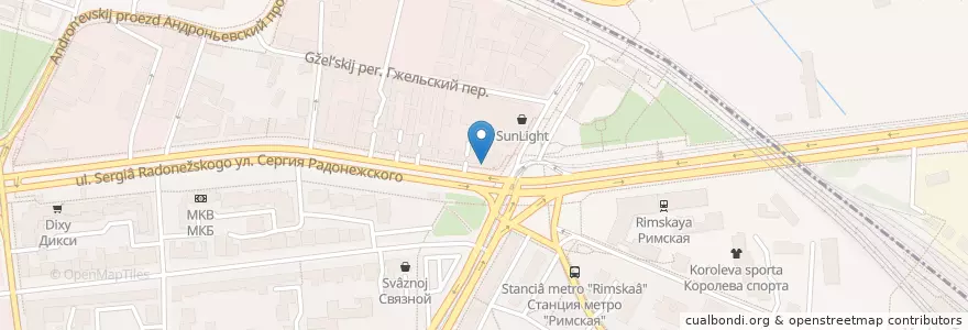 Mapa de ubicacion de Шоколадница en Russia, Distretto Federale Centrale, Москва, Центральный Административный Округ.