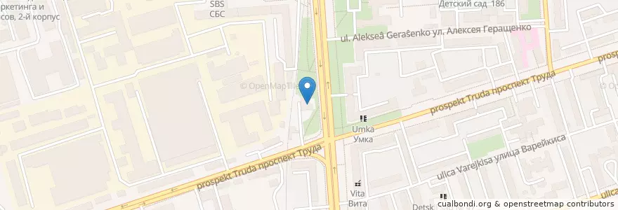 Mapa de ubicacion de Банкетный зал «Торжество» en Russie, District Fédéral Central, Oblast De Voronej, Городской Округ Воронеж.