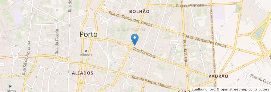 Mapa de ubicacion de Deu-la-Deu en پرتغال, Norte, Área Metropolitana Do Porto, Porto, Porto, Cedofeita, Santo Ildefonso, Sé, Miragaia, São Nicolau E Vitória.