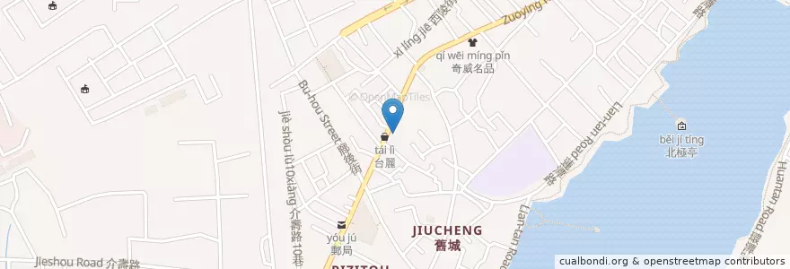 Mapa de ubicacion de 我家牛排 en Taiwan, Kaohsiung, 左營區.