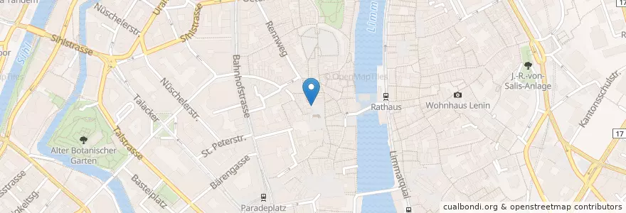 Mapa de ubicacion de Brunnenplastik en Suisse, Zurich, District De Zurich, Zurich.