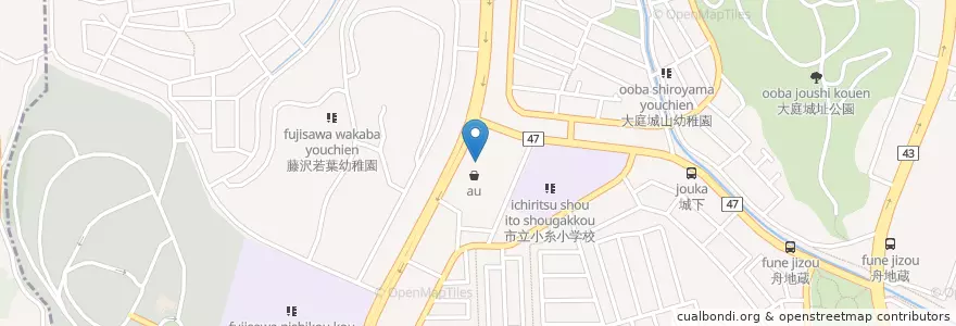 Mapa de ubicacion de 古久家 en Japon, Préfecture De Kanagawa, 藤沢市.