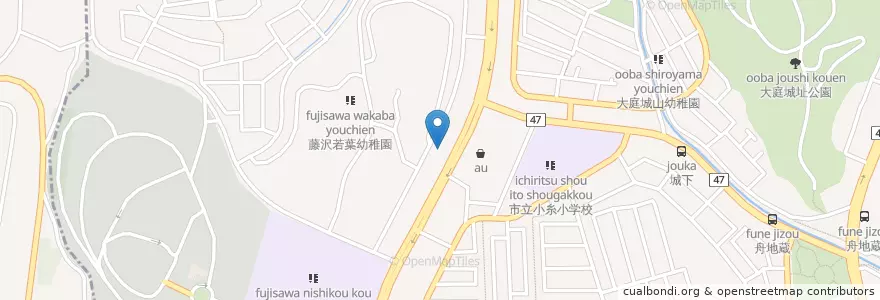 Mapa de ubicacion de クリエイトSD en ژاپن, 神奈川県, 藤沢市.