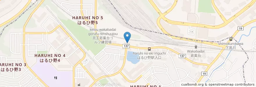 Mapa de ubicacion de 華屋与平衛 en 日本, 神奈川縣, 川崎市, 麻生区.