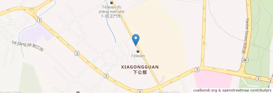 Mapa de ubicacion de 健康五行養生素食 en 臺灣, 臺灣省, 新竹縣, 竹東鎮.