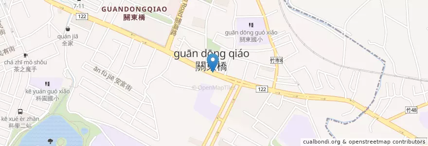 Mapa de ubicacion de 天成蔬食早點 en Taiwan, 臺灣省, Hsinchu, 東區.