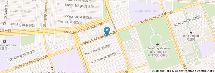 Mapa de ubicacion de Music Bar en 臺灣, 高雄市, 新興區, 苓雅區.
