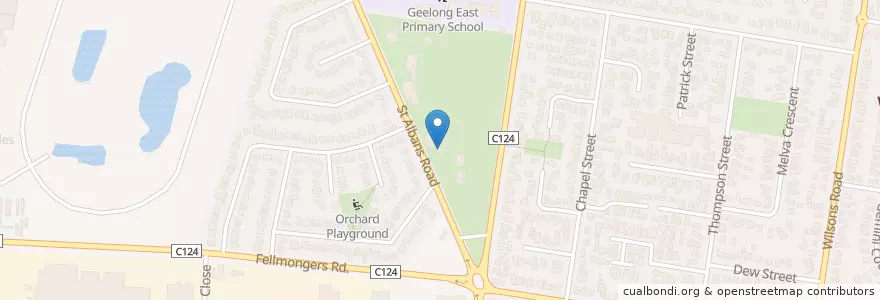 Mapa de ubicacion de ST ALBANS RESERVE TOILET en オーストラリア, ビクトリア, City Of Greater Geelong.