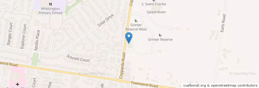 Mapa de ubicacion de GRINTER RES AMEN/SOC ROOMS/TLT en استرالیا, Victoria, City Of Greater Geelong.