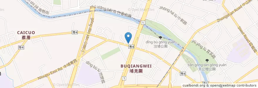 Mapa de ubicacion de 家蓁素食自助餐 en 臺灣, 臺灣省, 新竹市, 香山區.