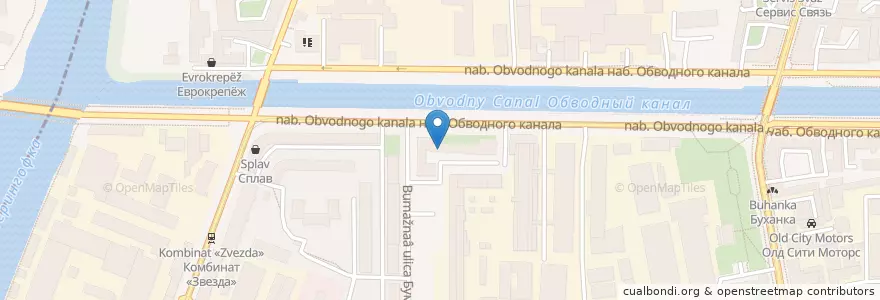 Mapa de ubicacion de Экобокс en Russia, Northwestern Federal District, Leningrad Oblast, Saint Petersburg, Адмиралтейский Район, Екатерингофский Округ.