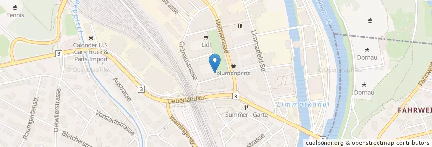 Mapa de ubicacion de Foodbar en Suisse, Zurich, Bezirk Dietikon, Dietikon.