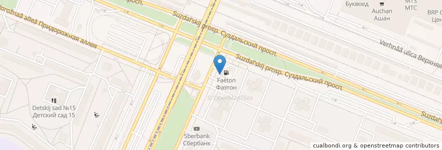 Mapa de ubicacion de Экобокс en Rusia, Северо-Западный Федеральный Округ, Óblast De Leningrado, San Petersburgo, Калининский Район.