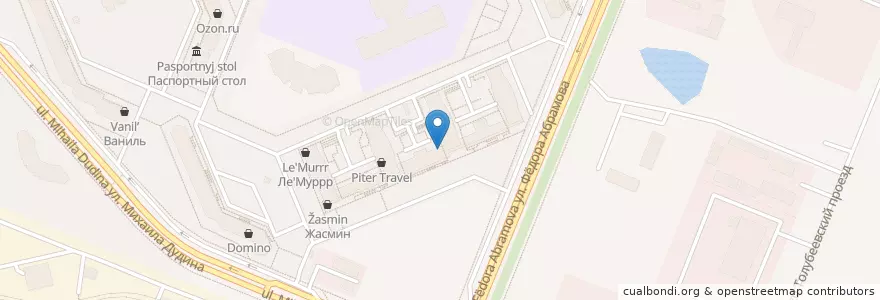 Mapa de ubicacion de Экобокс en Russie, District Fédéral Du Nord-Ouest, Oblast De Léningrad, Saint-Pétersbourg, Выборгский Район, Парголово.