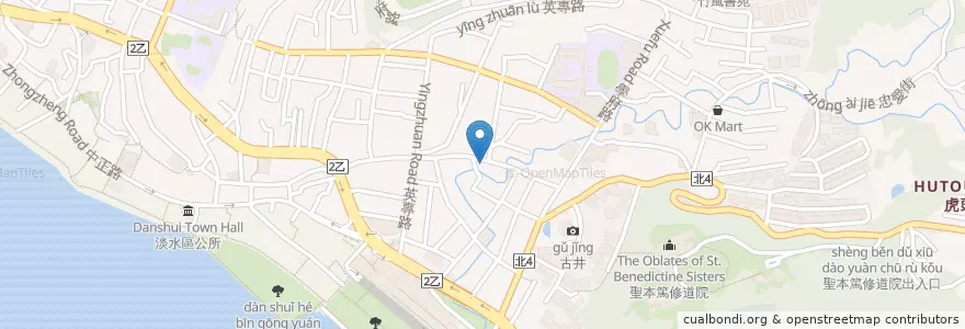 Mapa de ubicacion de 義巧冰城 en Тайвань, Новый Тайбэй, 淡水區.