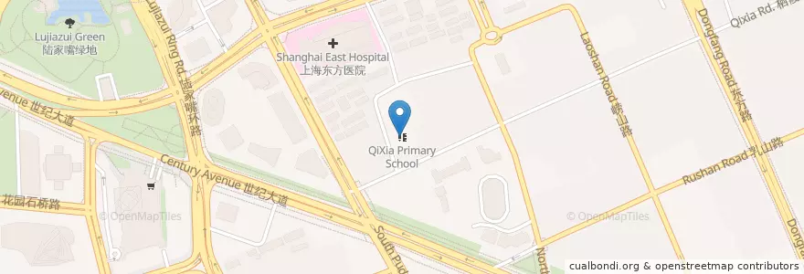 Mapa de ubicacion de QiXia Primary School en 中国, 上海市, 浦东新区.