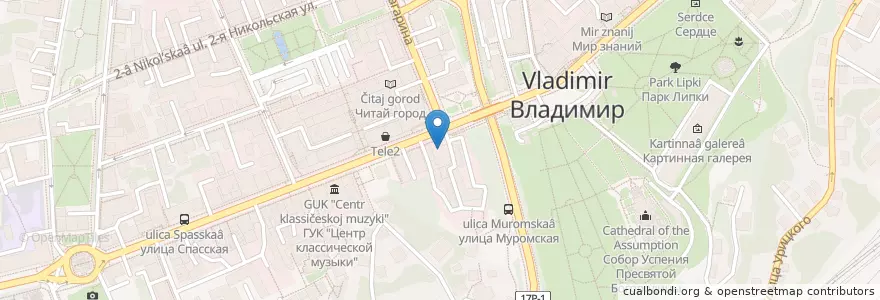 Mapa de ubicacion de Coffeeshop Company en Rusland, Centraal Federaal District, Владимирская Область, Городской Округ Владимир.