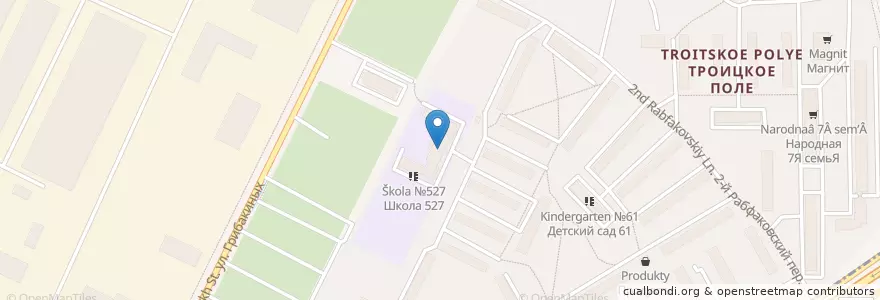 Mapa de ubicacion de Экобокс en Russia, Northwestern Federal District, Leningrad Oblast, Saint Petersburg, Nevsky District, Обуховский Округ.