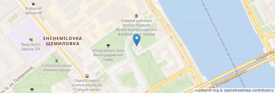 Mapa de ubicacion de Экобокс en Russia, Northwestern Federal District, Leningrad Oblast, Saint Petersburg, Nevsky District, Ивановский Округ.
