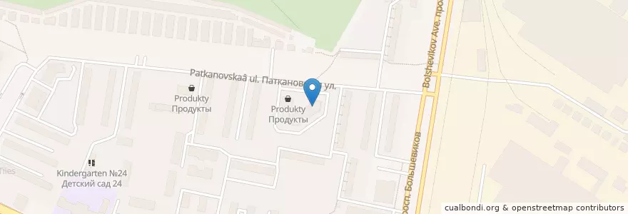 Mapa de ubicacion de Экобокс en Russia, Northwestern Federal District, Leningrad Oblast, Saint Petersburg, Nevsky District, Народный Округ.