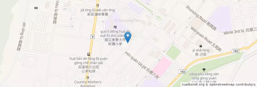 Mapa de ubicacion de 詳康藥局 en 臺灣, 臺灣省, 花蓮縣, 花蓮市.