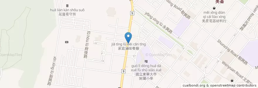 Mapa de ubicacion de 榮信牙醫診所 en 台湾, 台湾省, 花蓮県, 花蓮市.