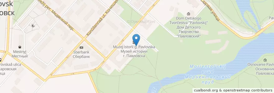 Mapa de ubicacion de Экобокс en Russia, Северо-Западный Федеральный Округ, Oblast' Di Leningrado, San Pietroburgo, Пушкинский Район, Павловск.