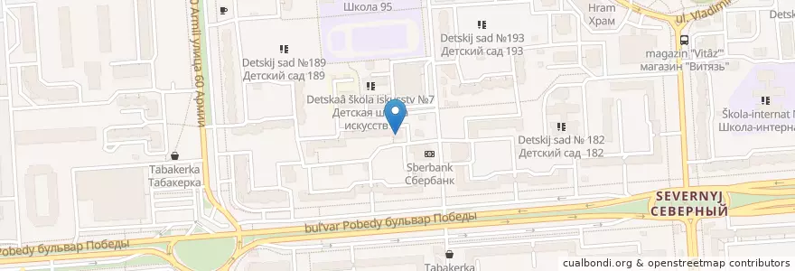 Mapa de ubicacion de Участковый пункт полиции №21 en Russia, Central Federal District, Voronezh Oblast, Voronezh.