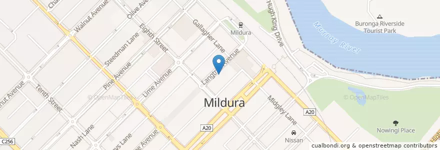 Mapa de ubicacion de Rendezvous en オーストラリア, ビクトリア, Rural City Of Mildura.